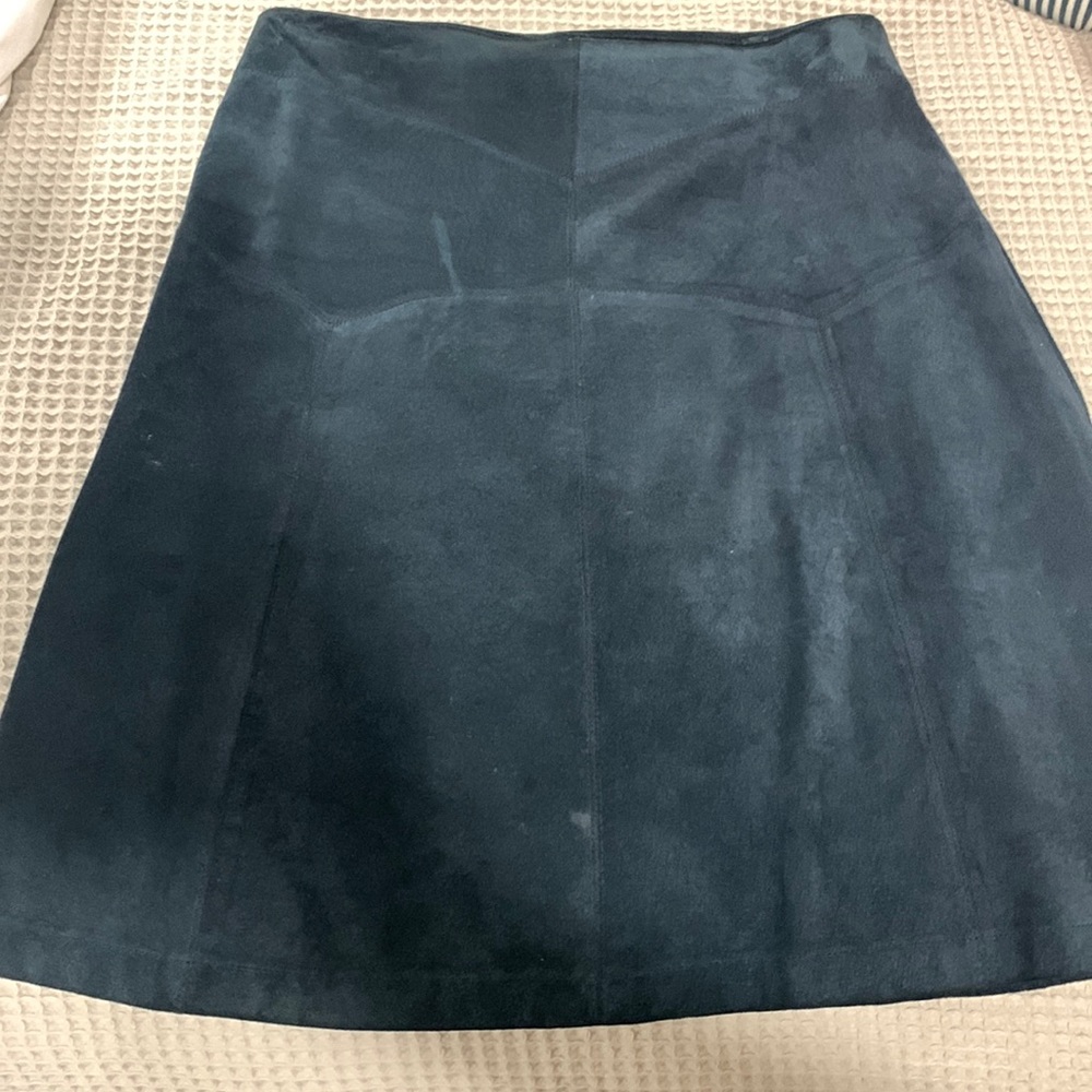 White House Black Market Suede A-Line Skirt